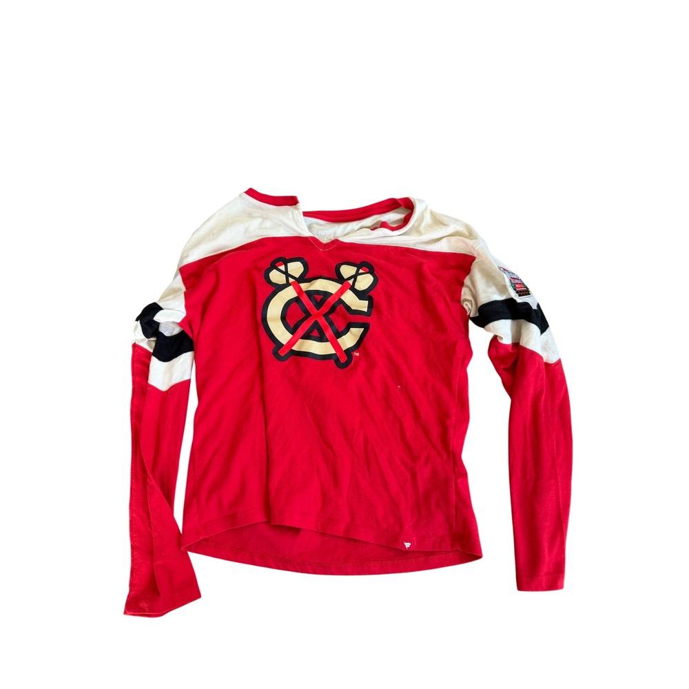 Fanatics Chicago Blackhawks NHL Winter Classic‎ Long Sleeve T-Shirt Womens Small